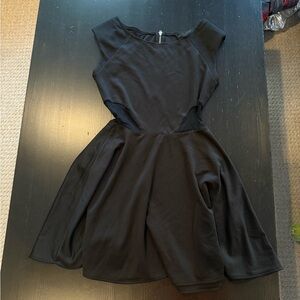 Guess Elegant Black Mesh Inset Dress